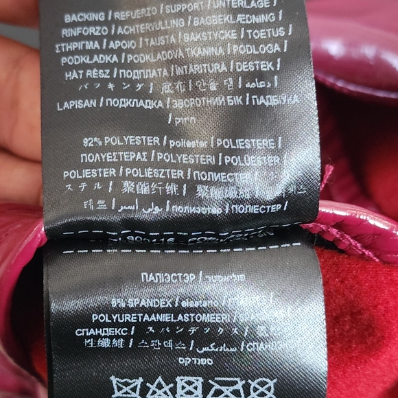 Guess NWT! Burgundy faux leather pants, size S - Picture 7 of 16